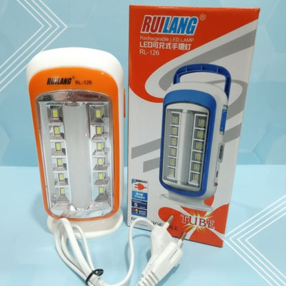 Ruilang RL-130 Rechargeable Portable LED Emergency Light – Super Bright Tube Lamp, Built-in 1200mAh Battery, 2–5 Hrs Runtime, Long Lifespan SMD LED