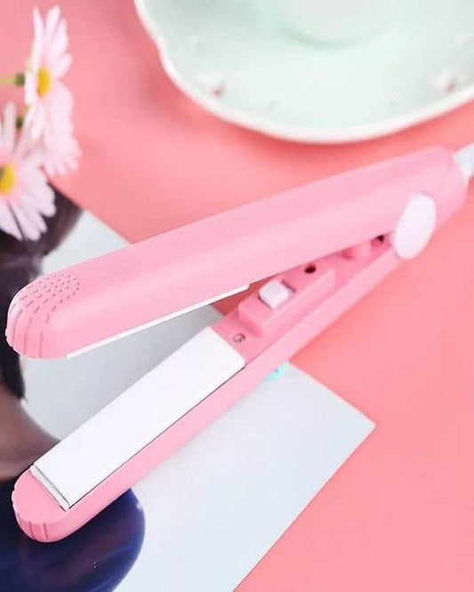 Mini Hair Straightener – Lightweight & Portable Travel Styling Tool | Medium Heat | High/low Speed Settings | Corded Electric | Multicolor