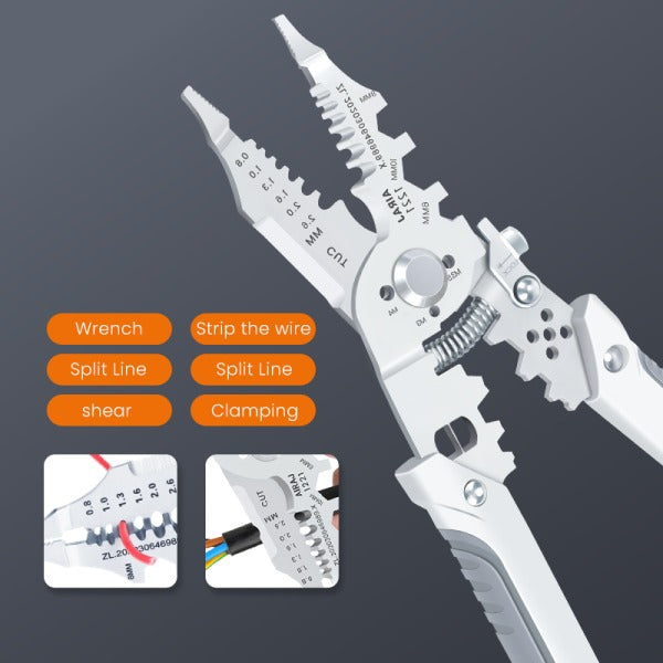 Multi-function Wire Stripper And Cutter – 10-in-1 Electrical Tool With Wire Cutting, Stripping, Crimping & Screw Functions