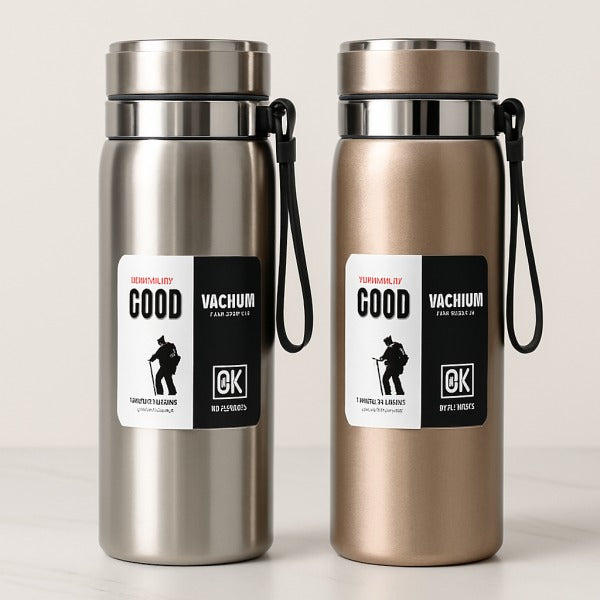 1000ml Large Capacity Stainless Steel Thermos Bottle – Hot & Cold Vacuum Flask Water Bottle (random Color)