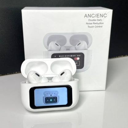 A9 Pro Earbuds Anc/enc Dauble Dark Tuch Screen Display Noise Reduction Wireless Earbuds.
