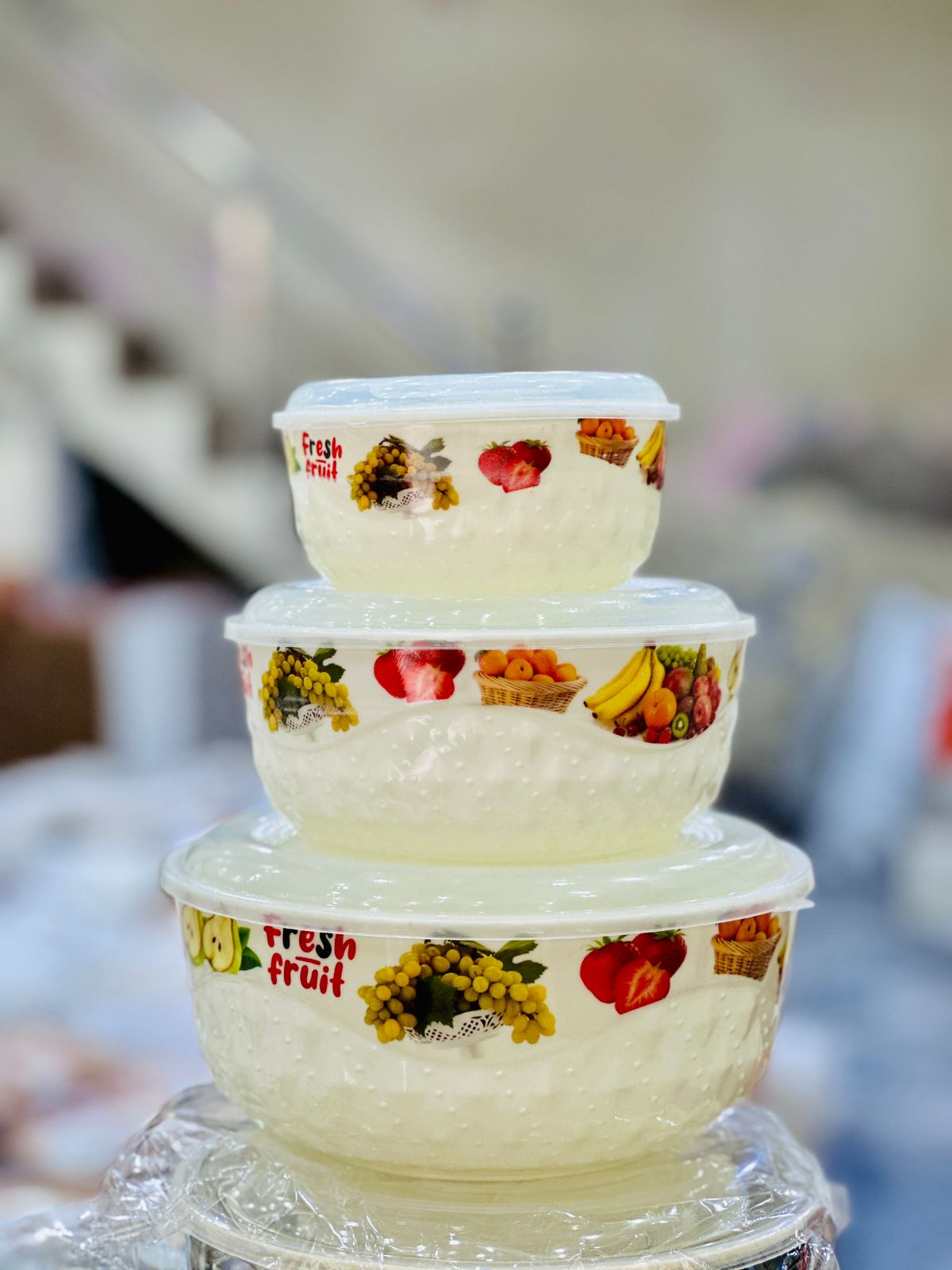 3-Piece Melamine Bowl Set – Stylish & Durable Kitchen Essential