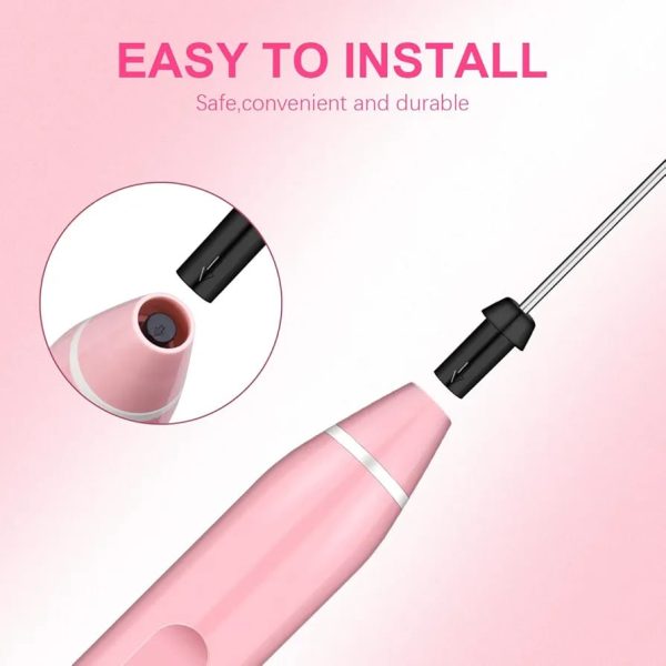 Rechargeable Handheld Milk Frother – 3-speed Electric Coffee Mixer For Latte, Cappuccino, Hot Chocolate & Drinks (random Color)